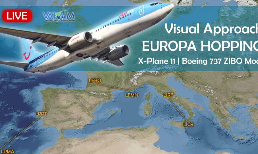 Visual Approach Day durch Europa | Boeing 737 ZIBO Mod